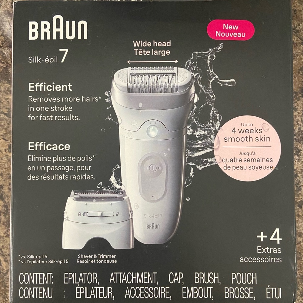 Braun Silk-épil 7 Epilator - Sleek Silver